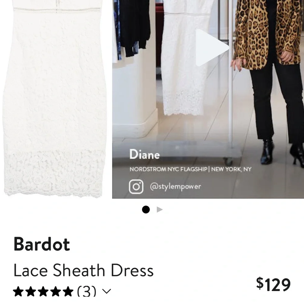 Bardot Lace Sheath Dress - Picture 3 of 10